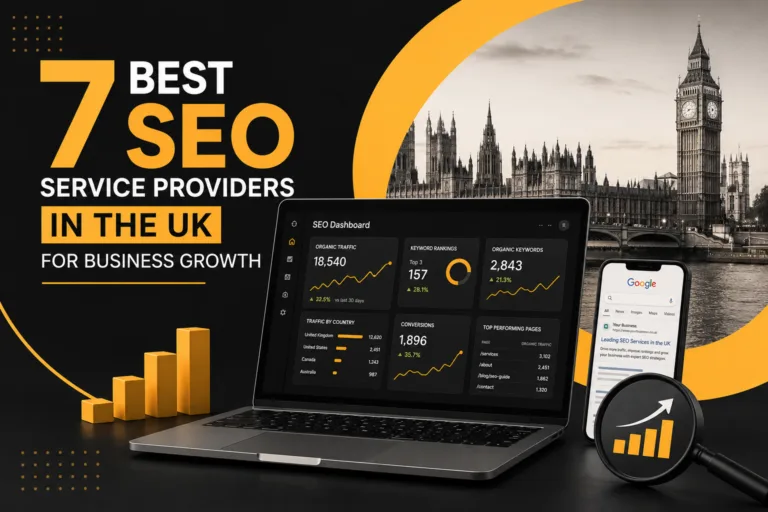 SEO service provider analysing website performance and search rankings