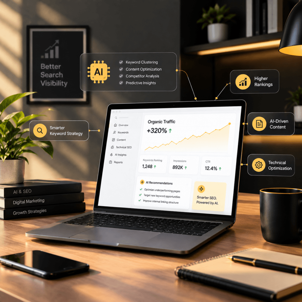 AI SEO agency optimising website for AI-powered search